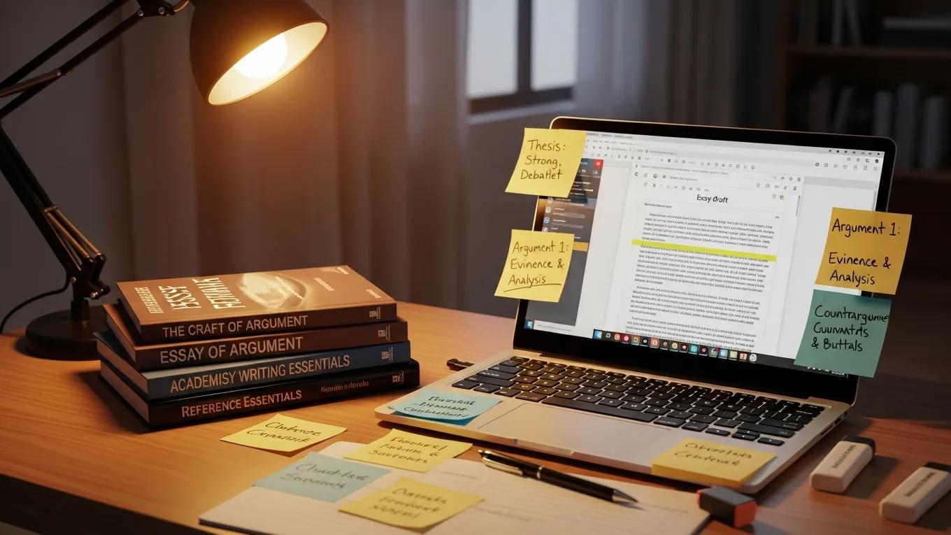 Study materials focused on argument writing for AP English essays